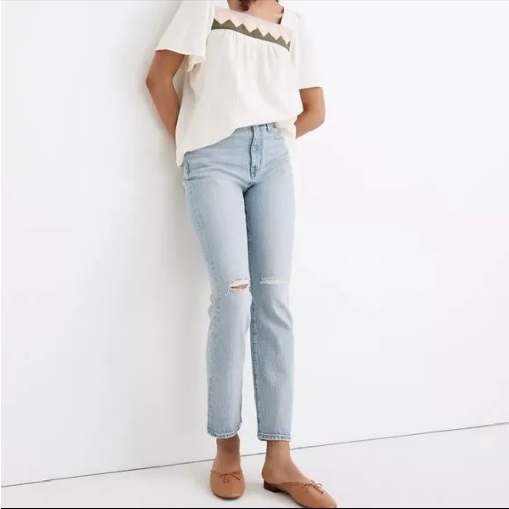 Madewell The High-Rise Slim Crop Boyjean Size 24